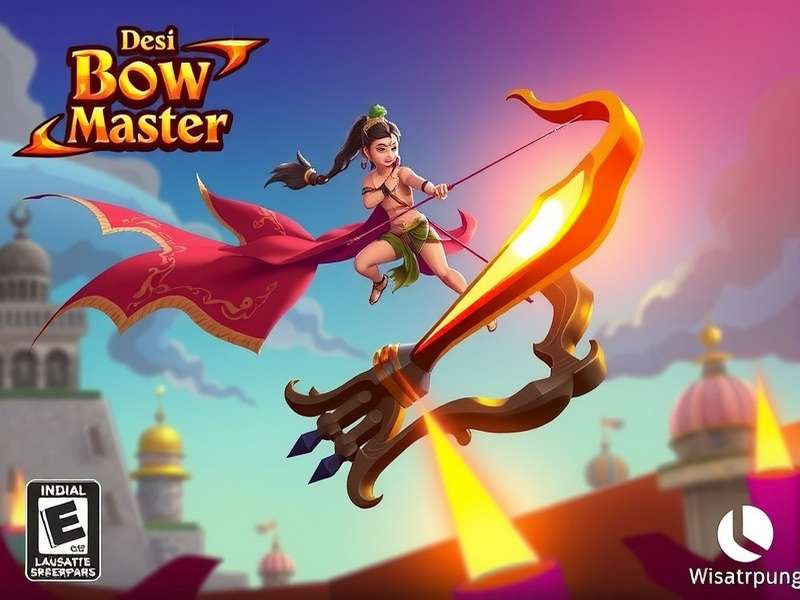 Desi Bow Master Official Cover Art with Indian Mythological Characters